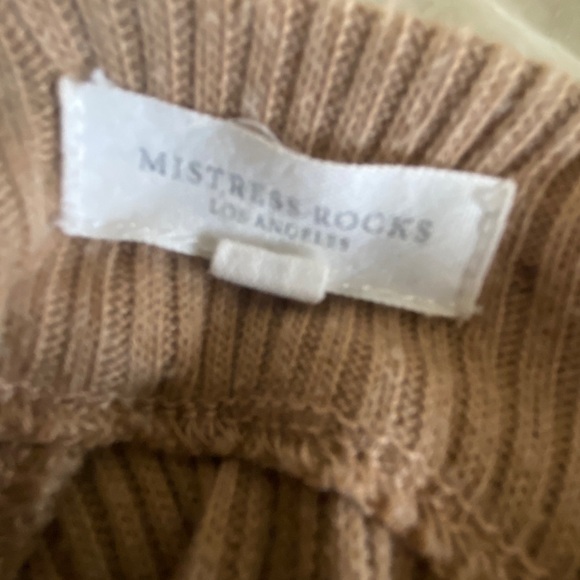 Light Tan Rib Knit Halter Dress - Picture 7 of 7